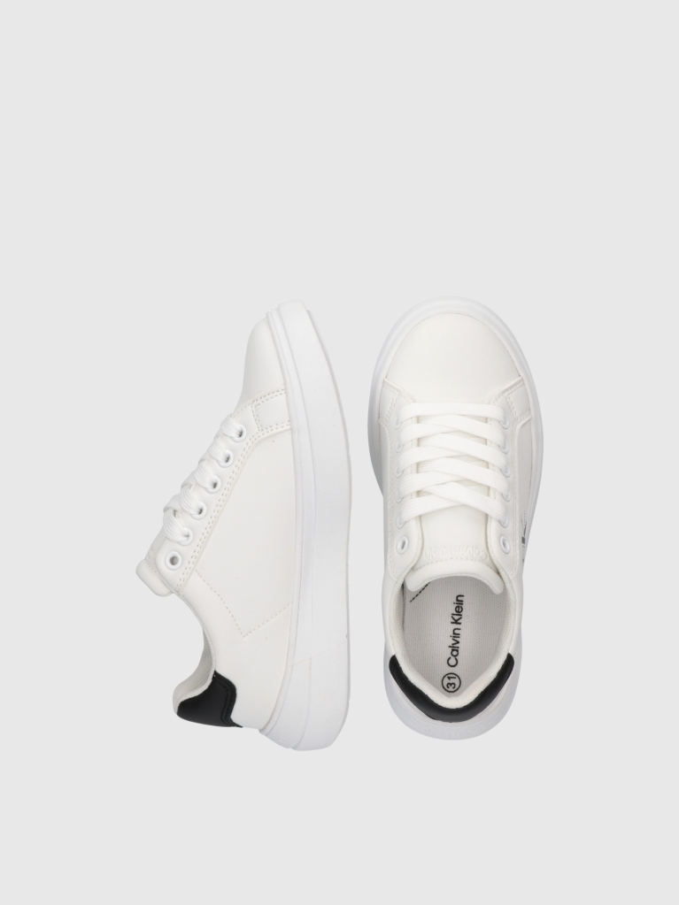 Λευκό Παιδικά Δετά Sneakers Με Χαμηλό Κόψιμο  Παιδικό Unisex