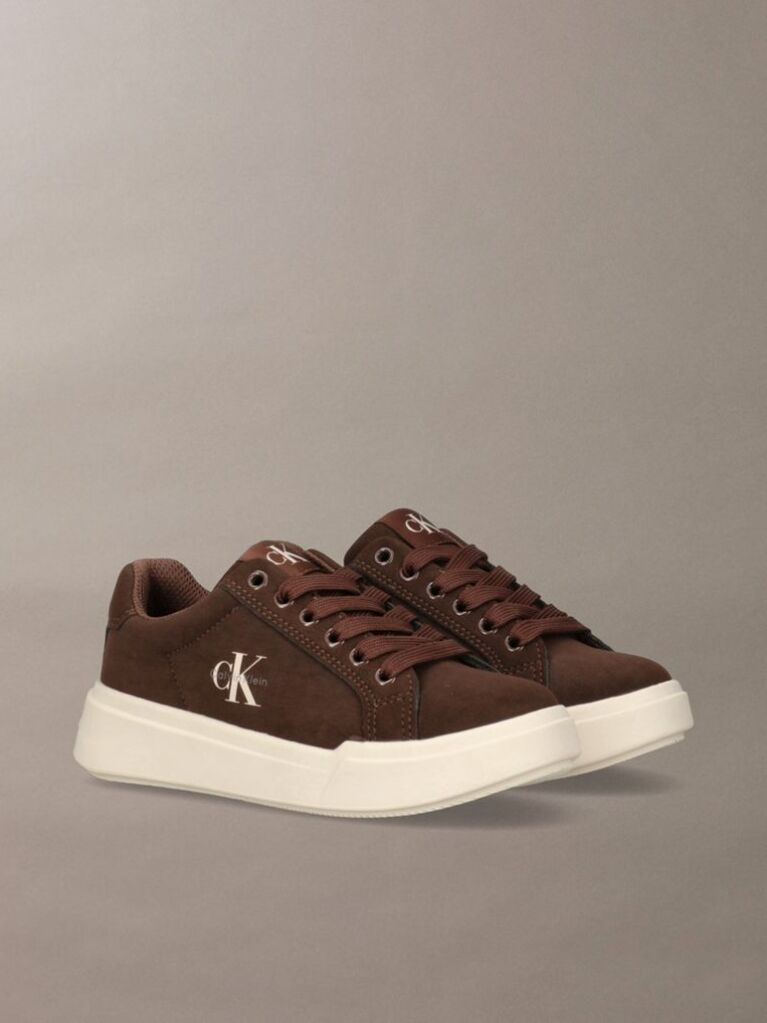 Καφέ Παιδικά Δετά Sneakers Με Χαμηλό Κόψιμο  Παιδικό Unisex