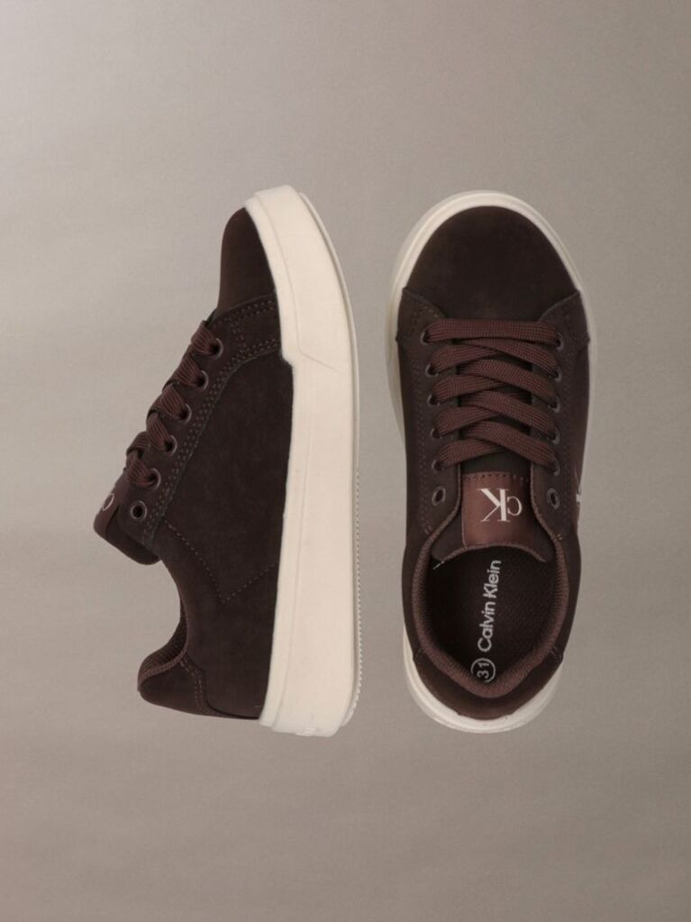 Καφέ Παιδικά Δετά Sneakers Με Χαμηλό Κόψιμο  Παιδικό Unisex