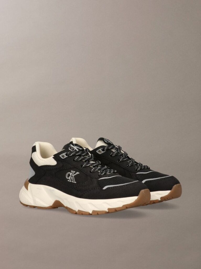 Μαύρο Παιδικά Δετά Sneakers Με Χαμηλό Κόψιμο  Παιδικό Unisex