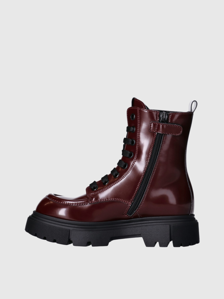 Red Lace-Up Bootie  Girls