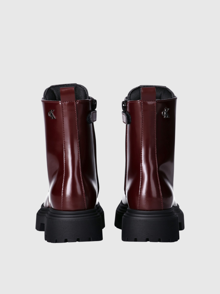 Red Lace-Up Bootie  Girls