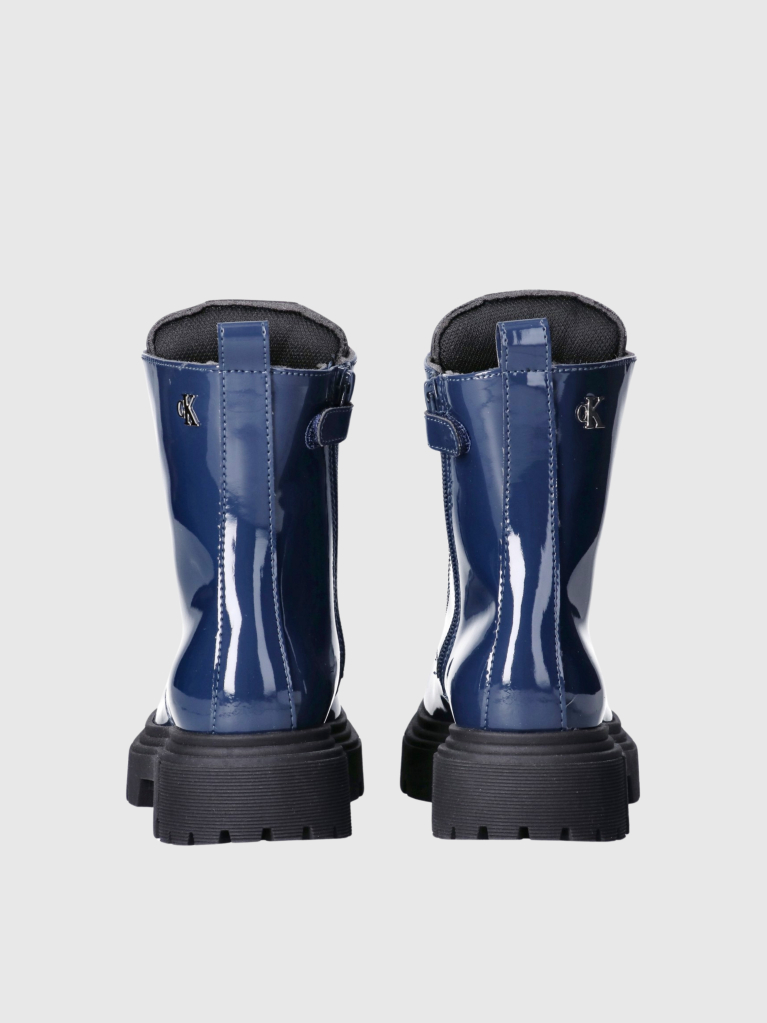 Blue Lace-Up Bootie  Girls