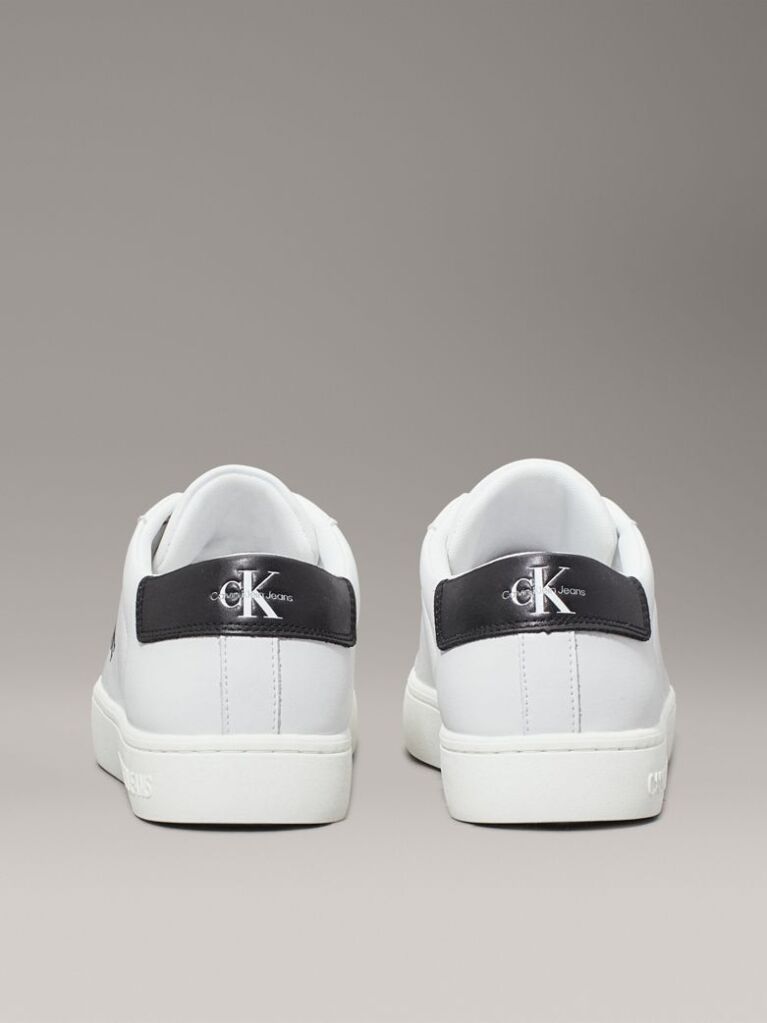 White Leather Trainers  Men