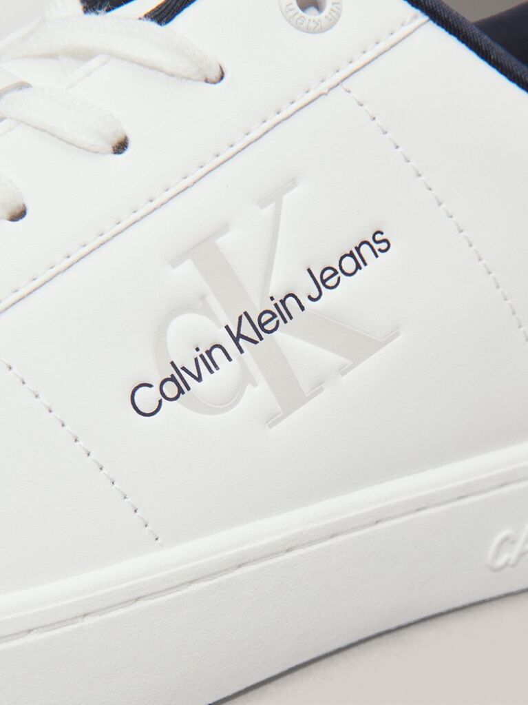 Λευκό Δερμάτινα Sneakers  Άνδρας