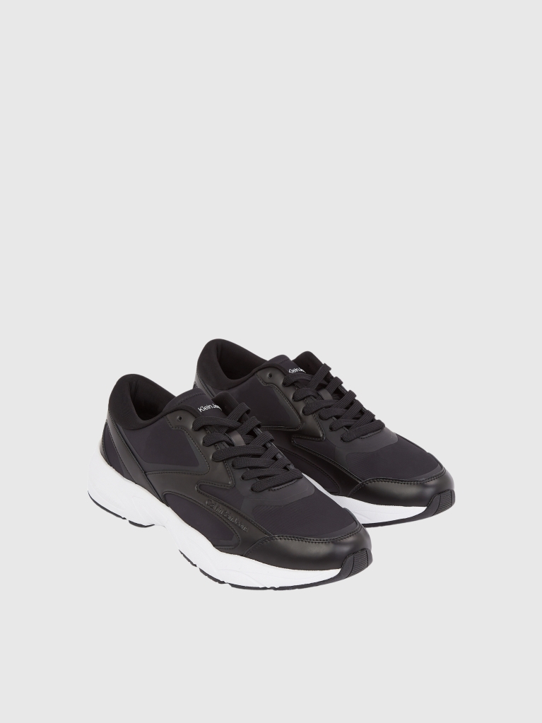 Μαύρο Sneakers Με Ρετρό Τένις Στιλ  Άνδρας
