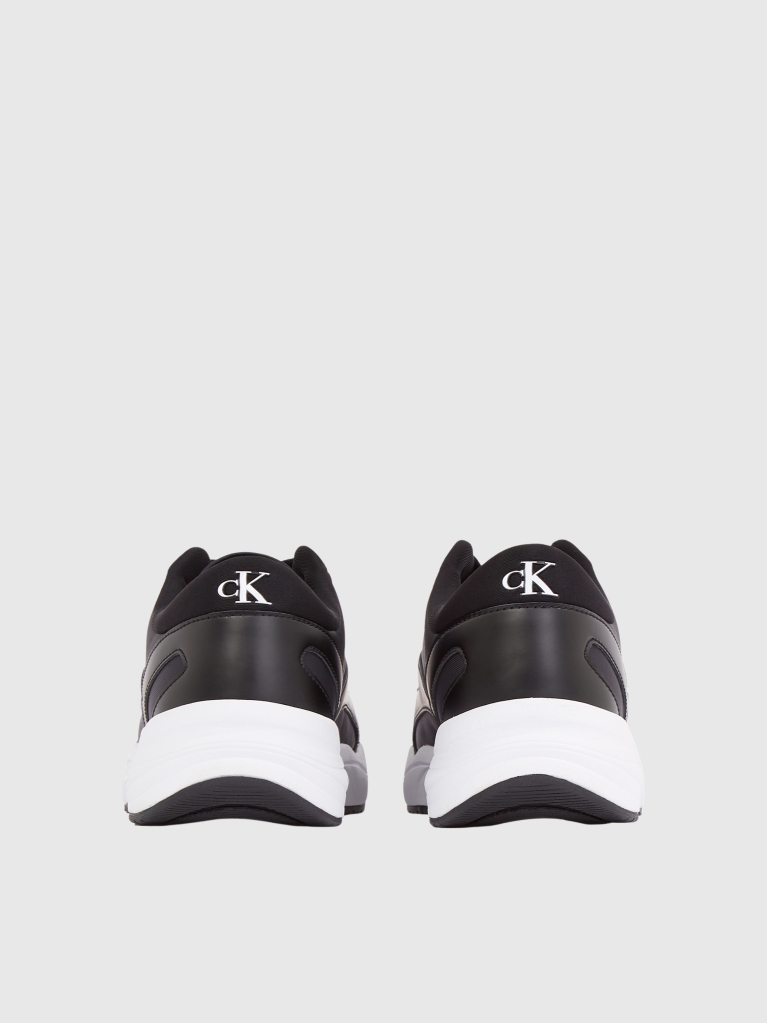 Μαύρο Sneakers Με Ρετρό Τένις Στιλ  Άνδρας