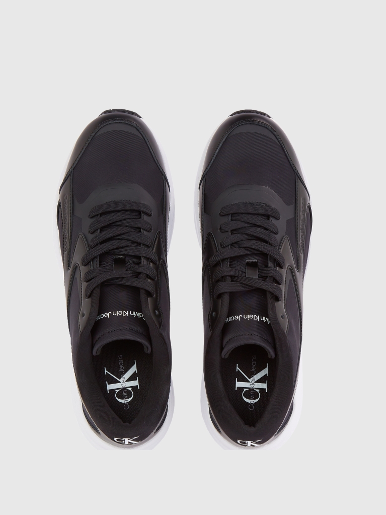 Μαύρο Sneakers Με Ρετρό Τένις Στιλ  Άνδρας