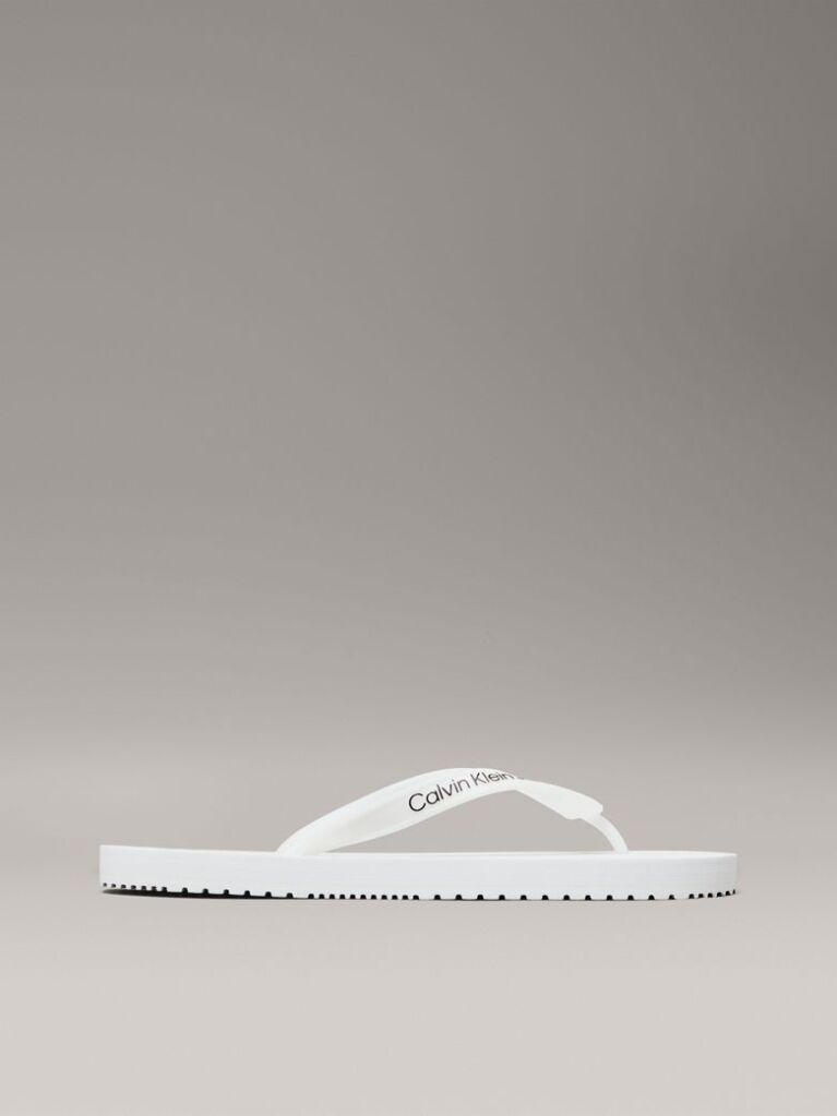 White Flip Flops  Men