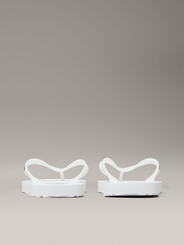 White Flip Flops  Men