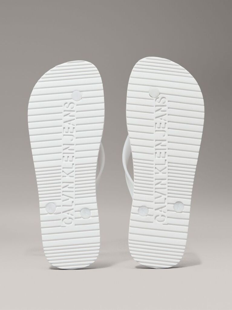 White Flip Flops  Men