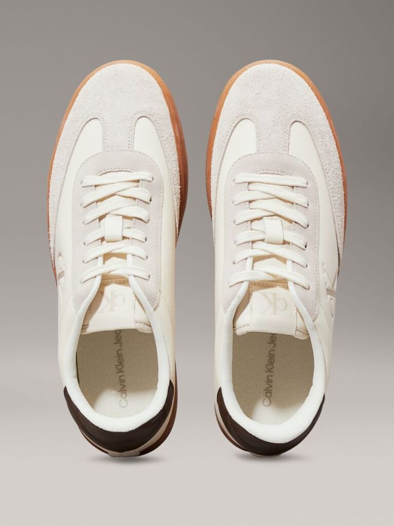 White Leather Trainers  Men