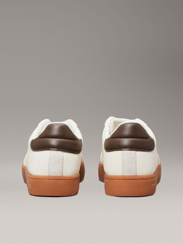 White Leather Trainers  Men