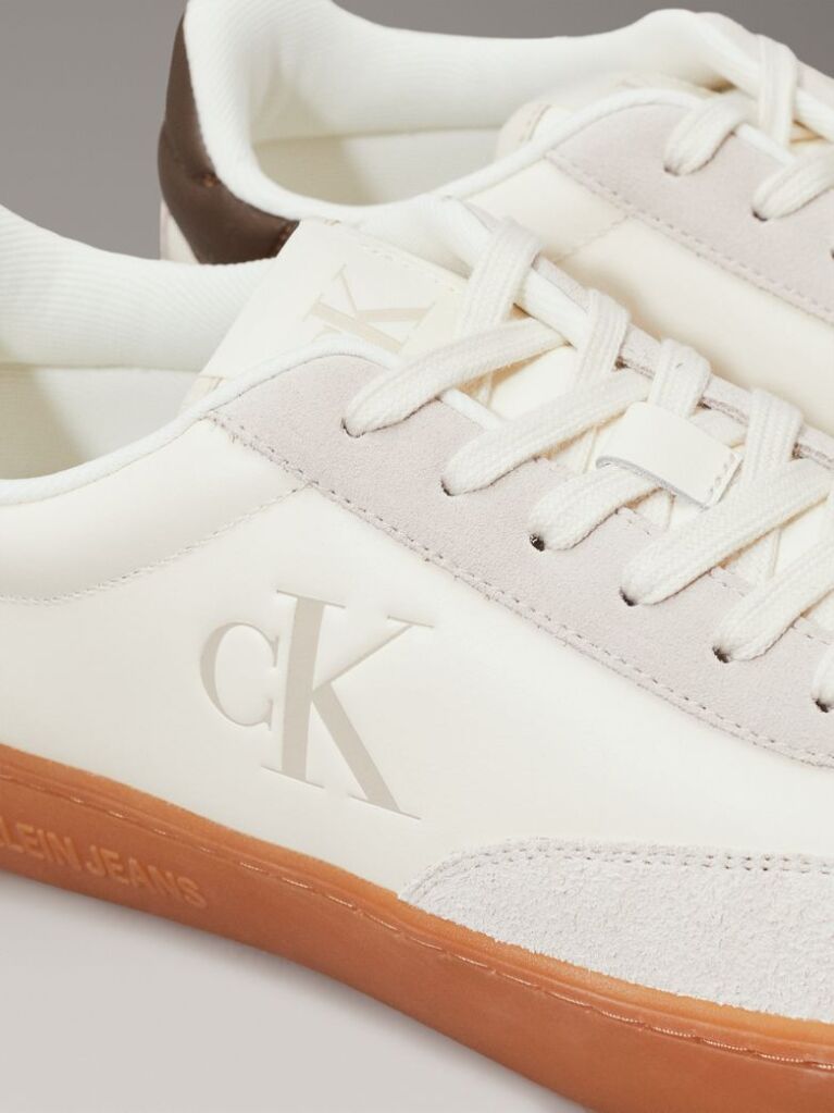 White Leather Trainers  Men