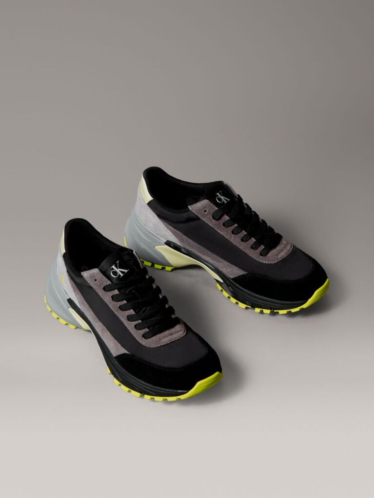 Black Suede Trainers  Men