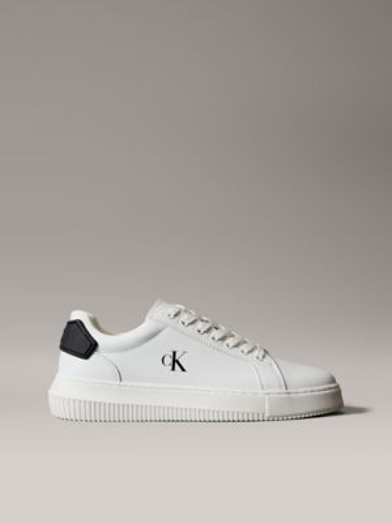 White Leather Trainers  Men