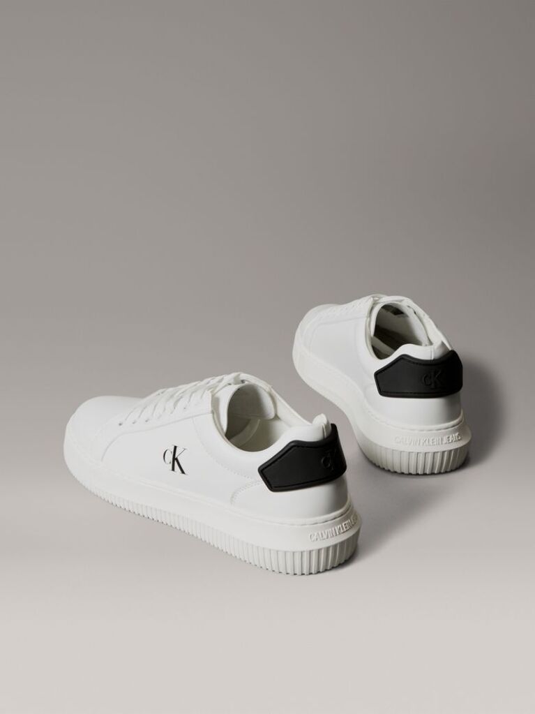 White Leather Trainers  Men