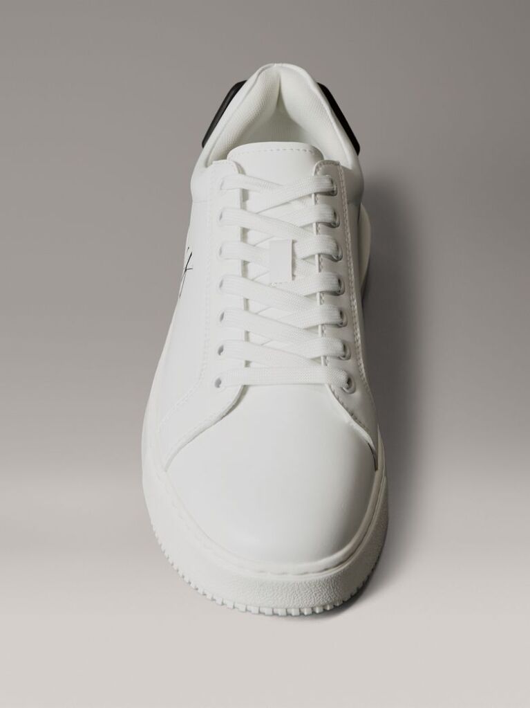 White Leather Trainers  Men