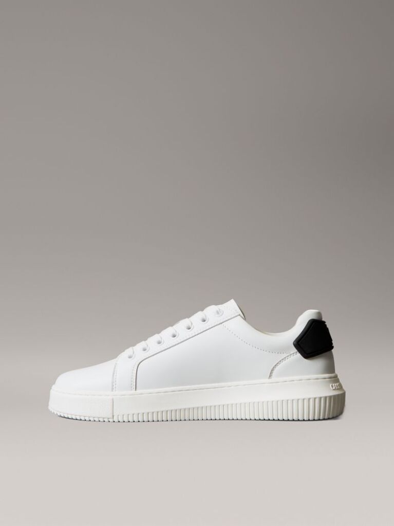White Leather Trainers  Men
