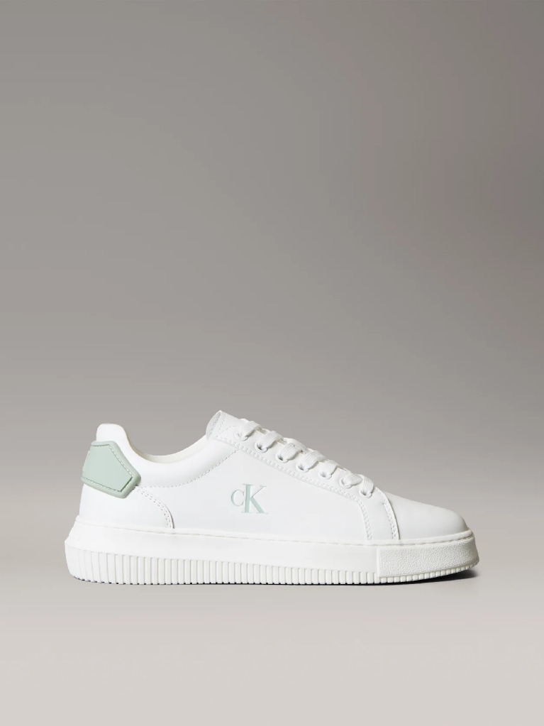 White Leather Trainers  Men