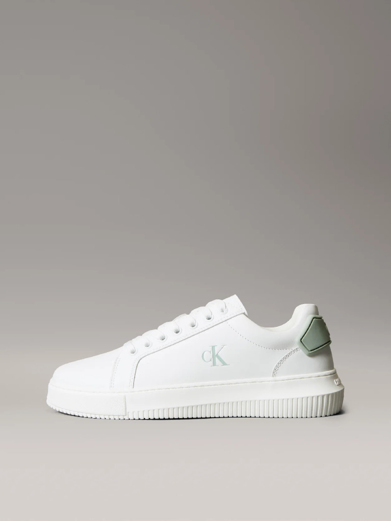 White Leather Trainers  Men