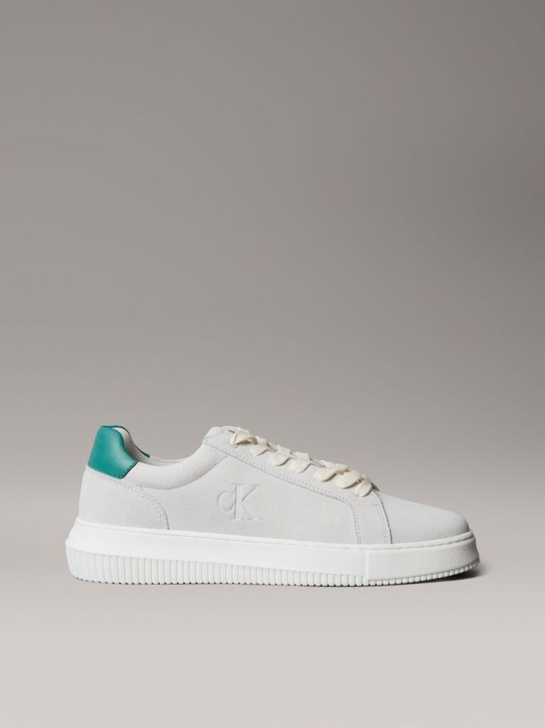 Λευκό Chunky Δερμάτινα Sneakers  Άνδρας