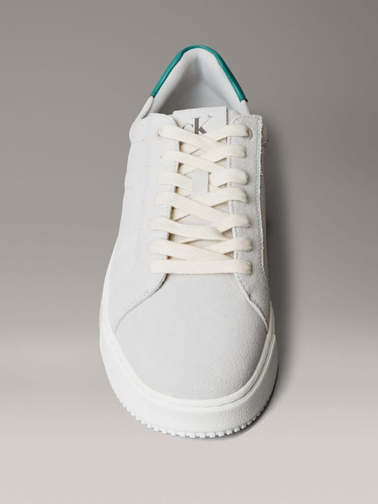 Λευκό Chunky Δερμάτινα Sneakers  Άνδρας