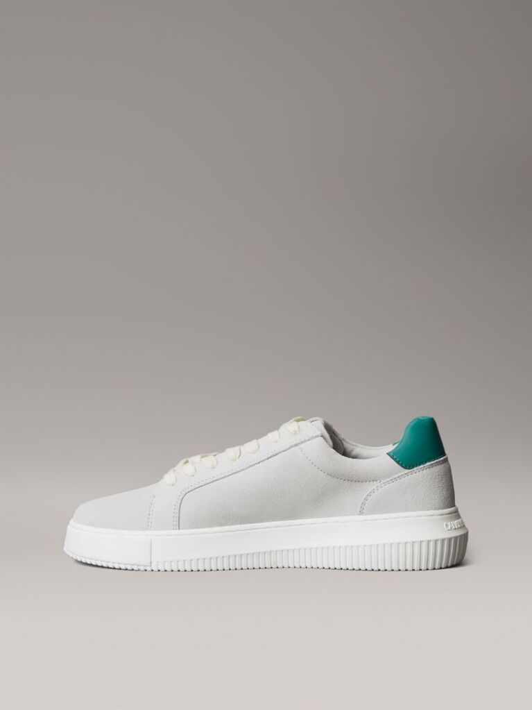Λευκό Chunky Δερμάτινα Sneakers  Άνδρας
