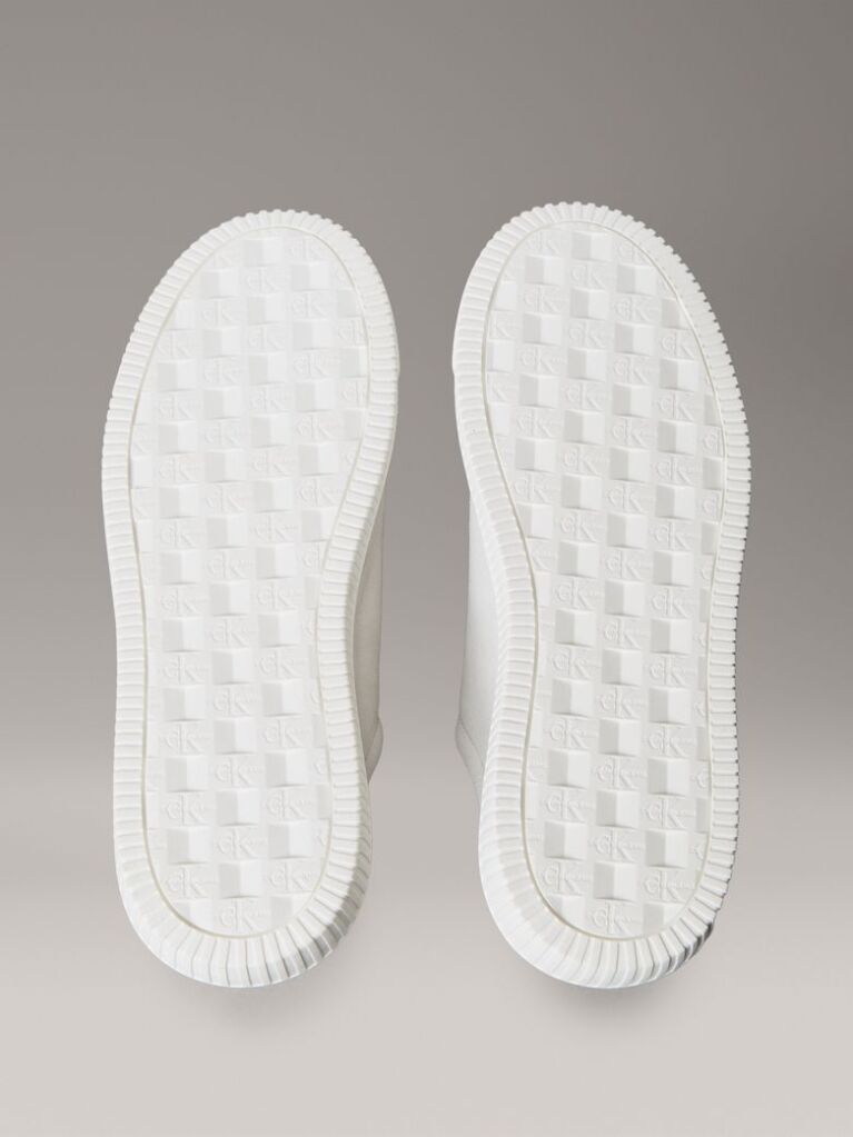 Λευκό Chunky Δερμάτινα Sneakers  Άνδρας