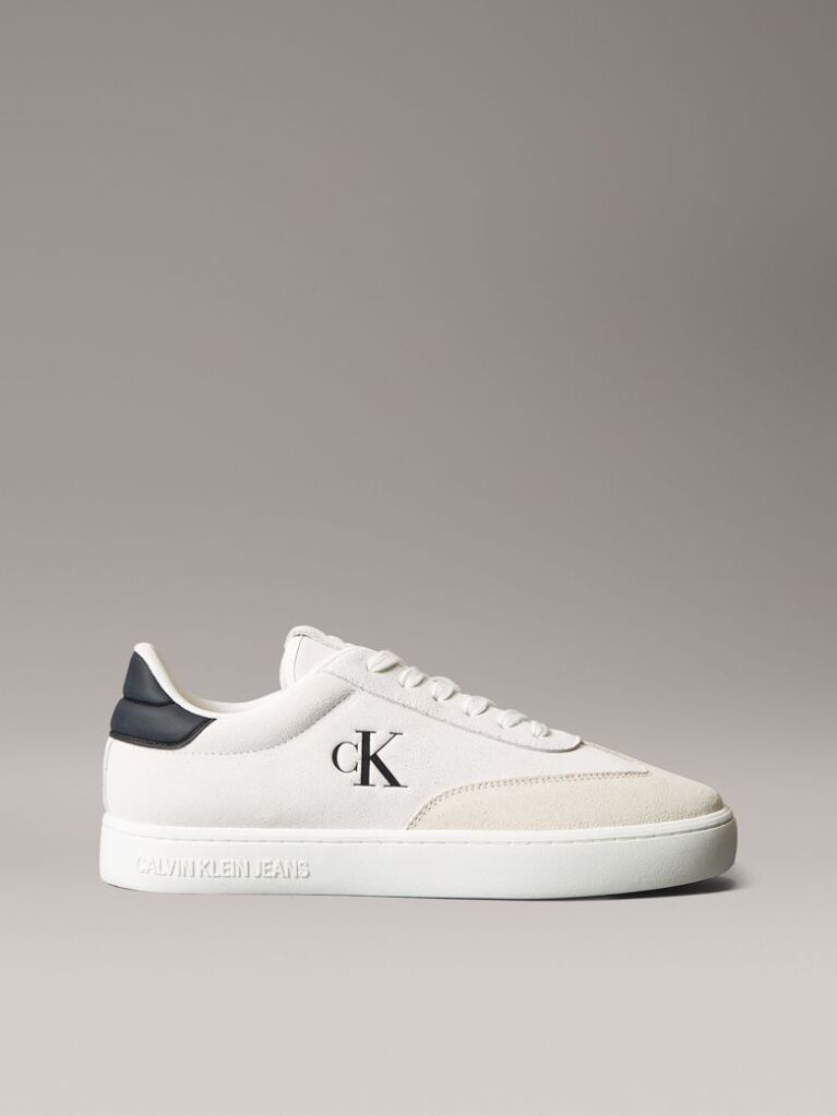 White Suede Trainers  Men