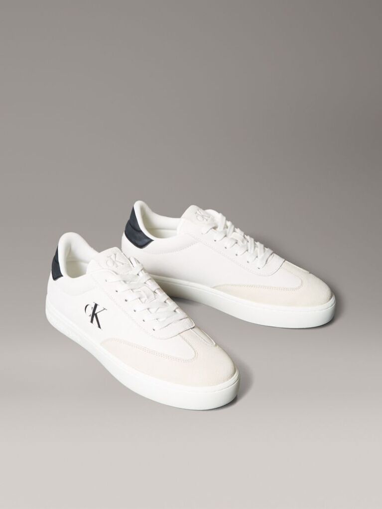 White Suede Trainers  Men