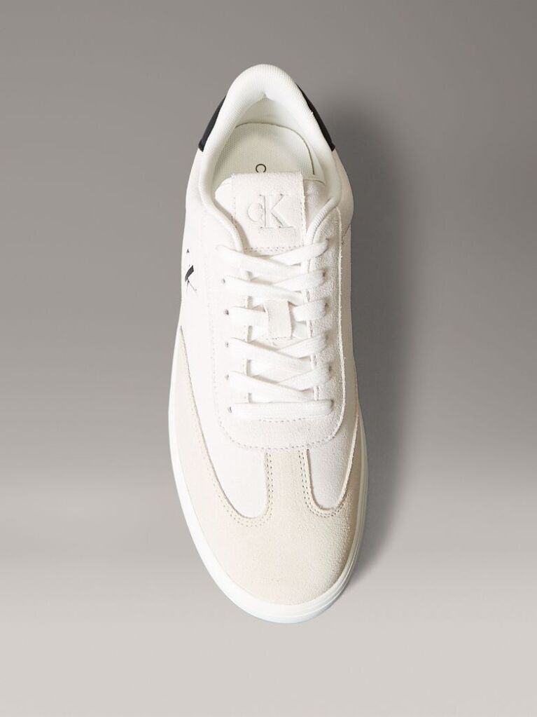 White Suede Trainers  Men