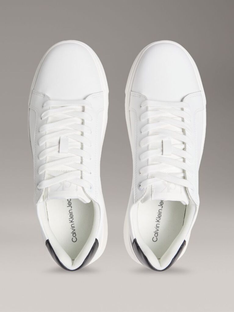 White Leather Trainers  Men