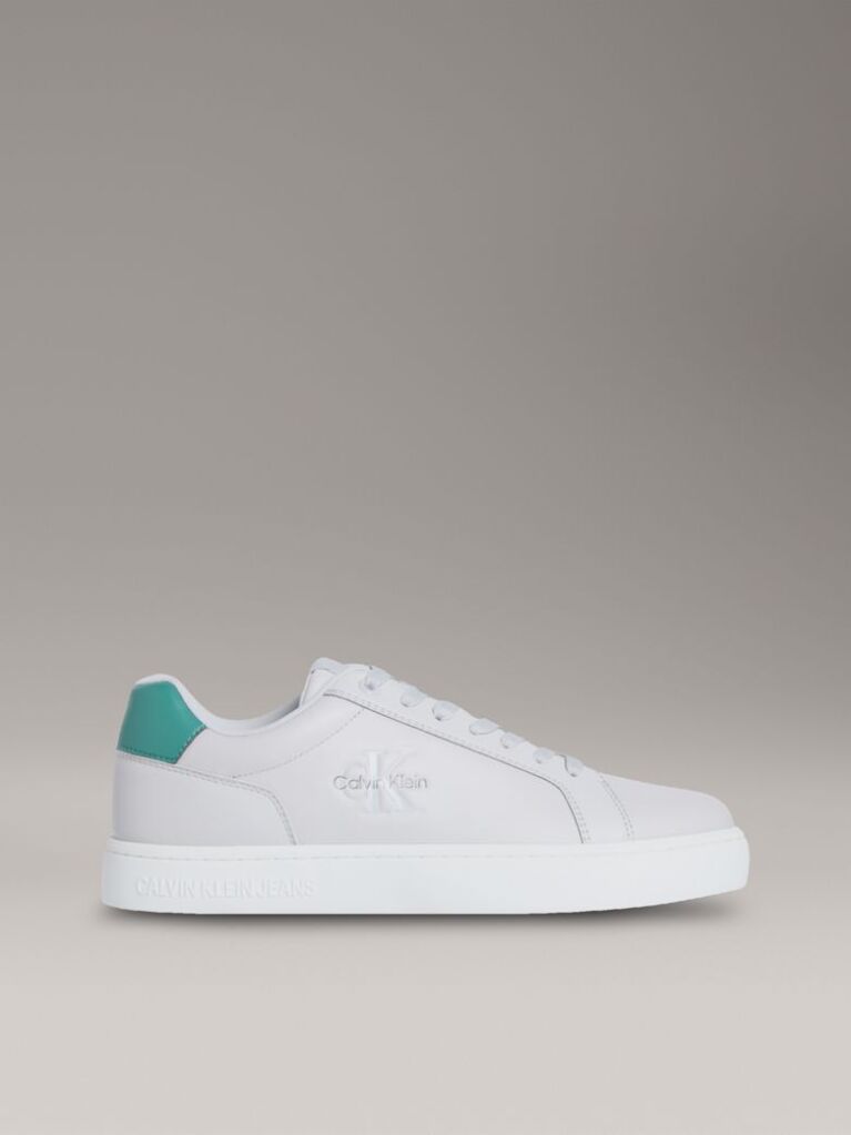 White Classic Leather Trainers  Men