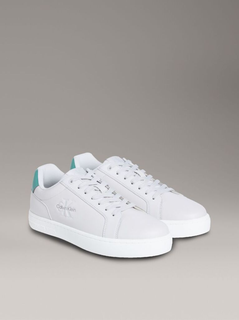 White Classic Leather Trainers  Men