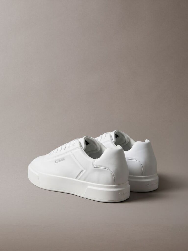 White Premier - Leather Signature Trainers  Men
