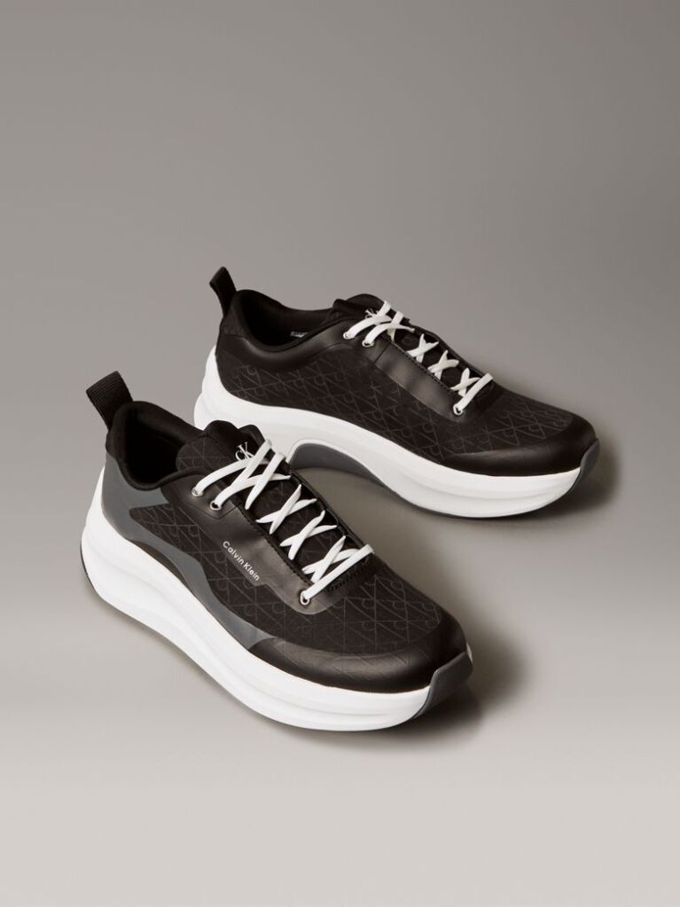 Μαύρο Chunky Sneakers Με Λογότυπο  Άνδρας