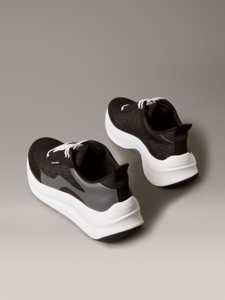 Μαύρο Chunky Sneakers Με Λογότυπο  Άνδρας
