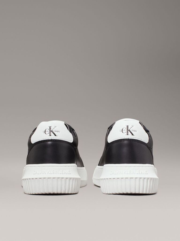 Μαύρο Δερμάτινα Sneakers  Γυναίκα