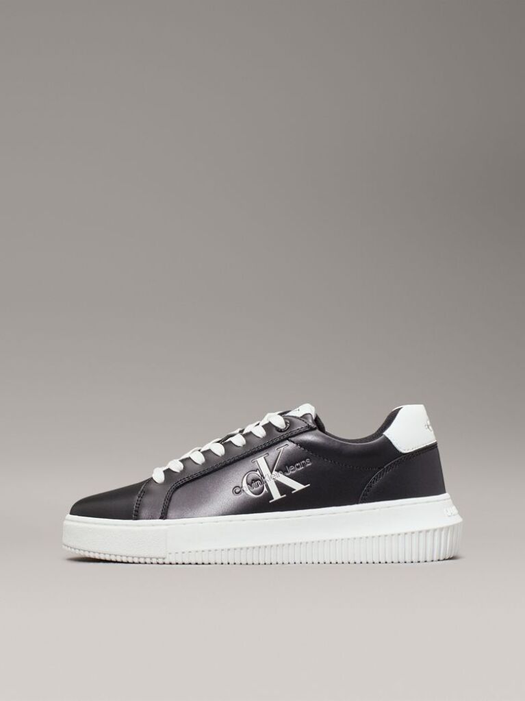 Μαύρο Δερμάτινα Sneakers  Γυναίκα