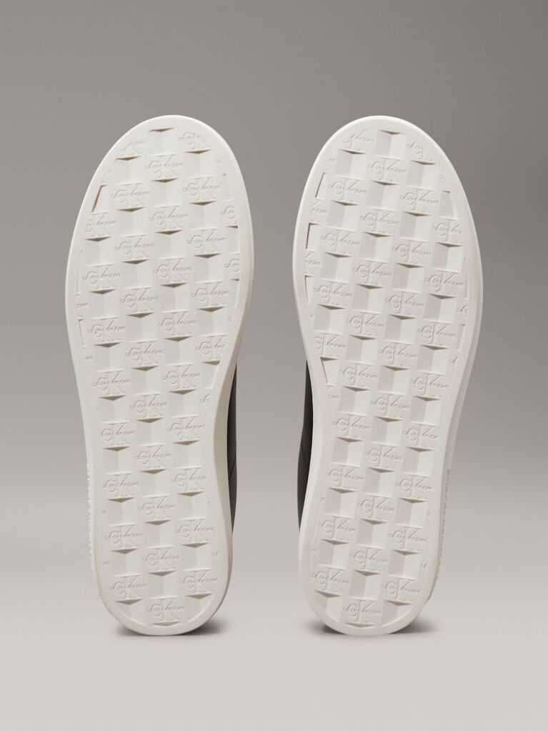 Black Leather Trainers  Women