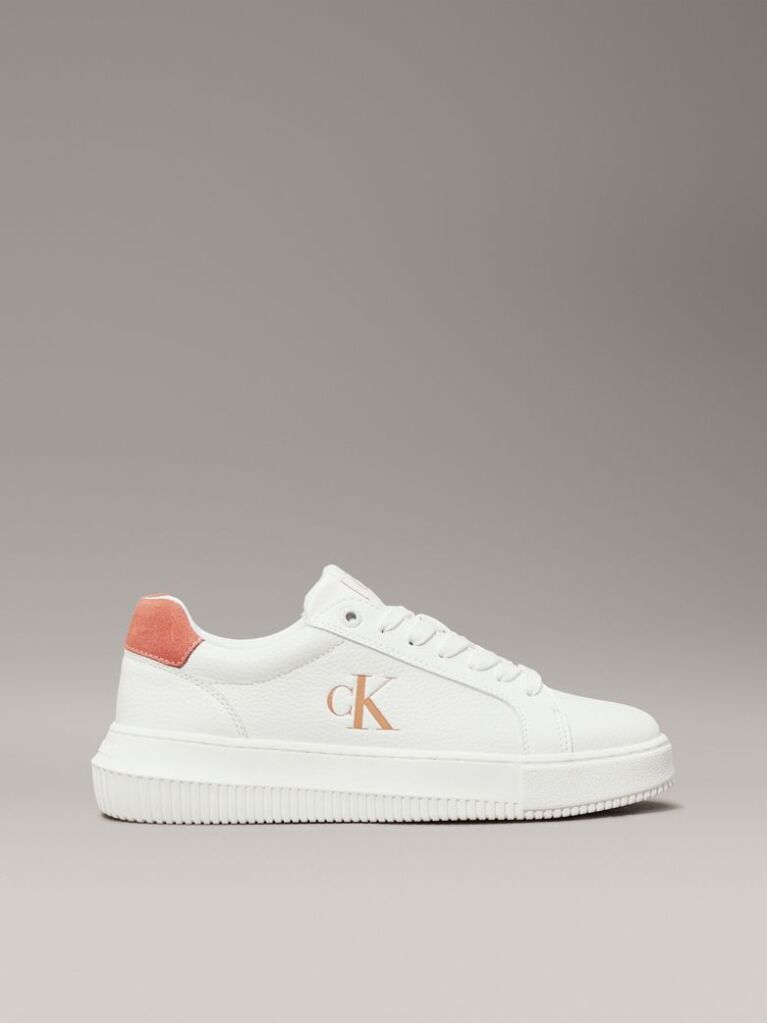 White Leather Trainers  Women