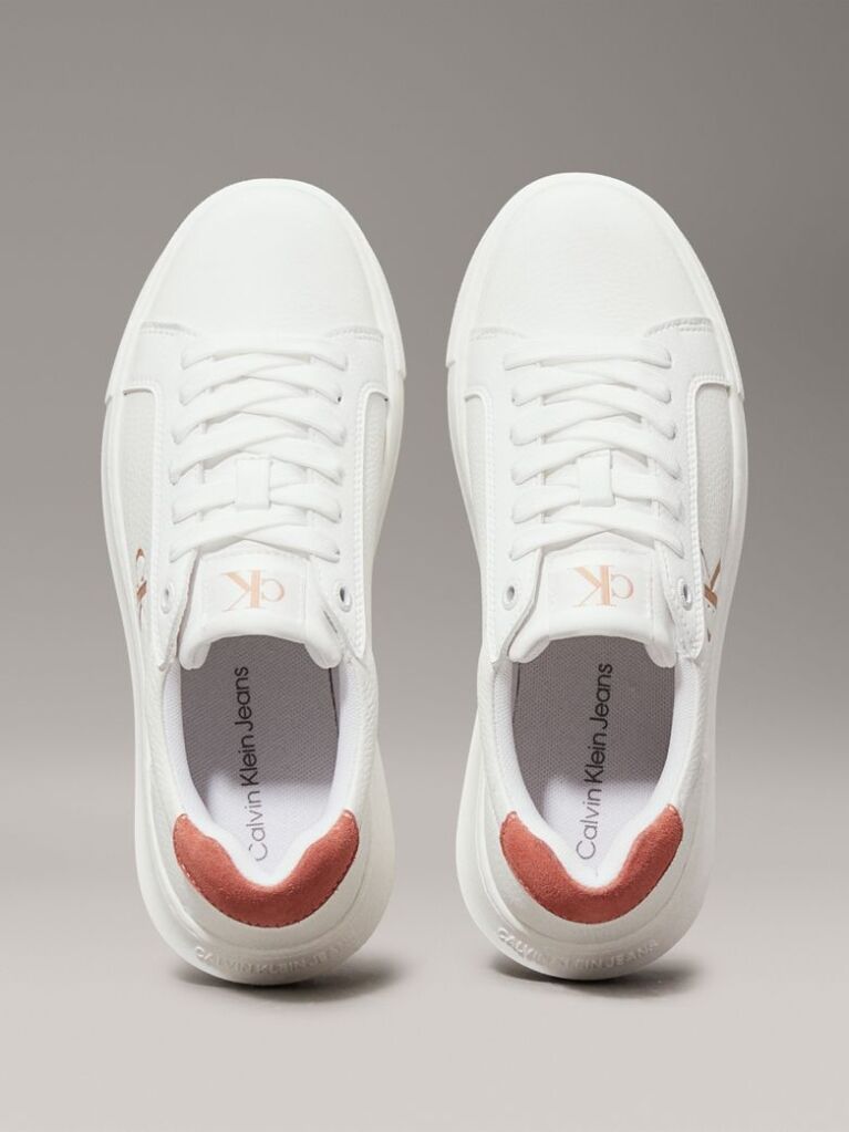 White Leather Trainers  Women
