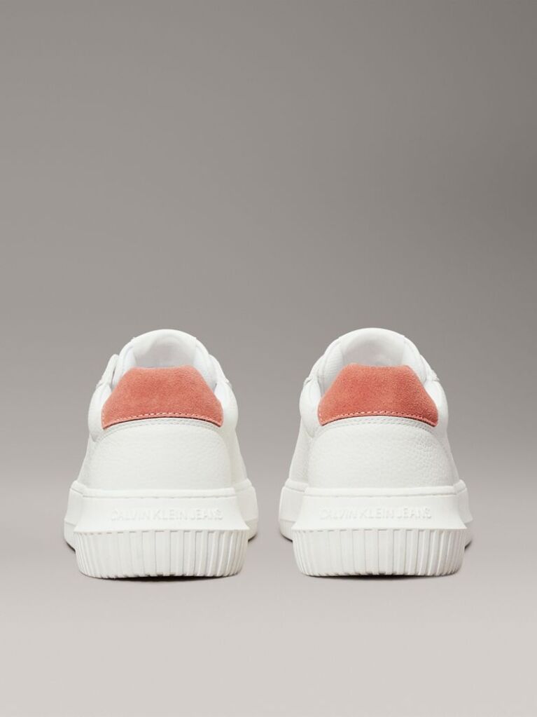 White Leather Trainers  Women