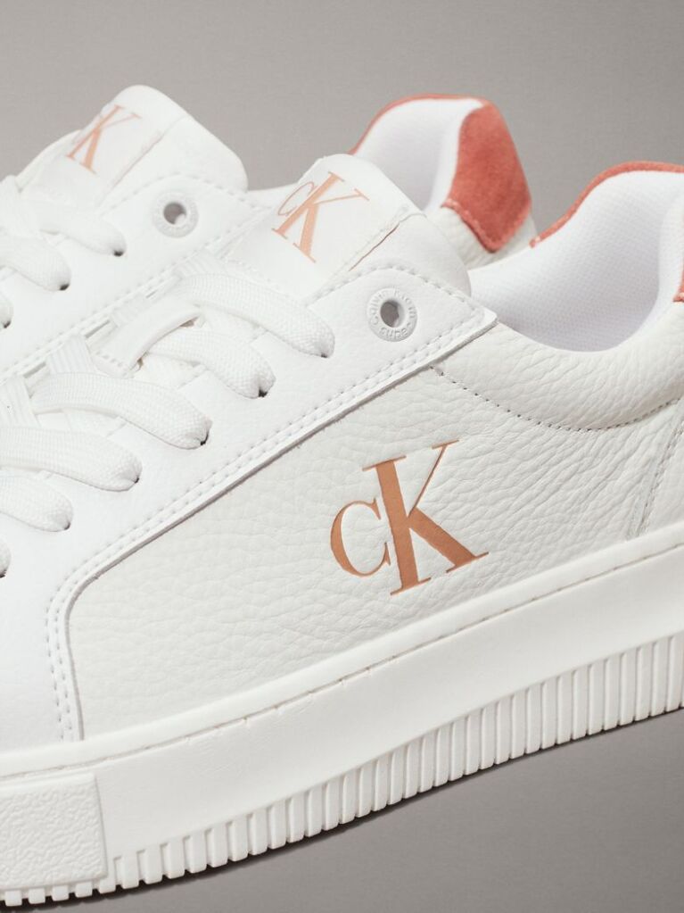 White Leather Trainers  Women