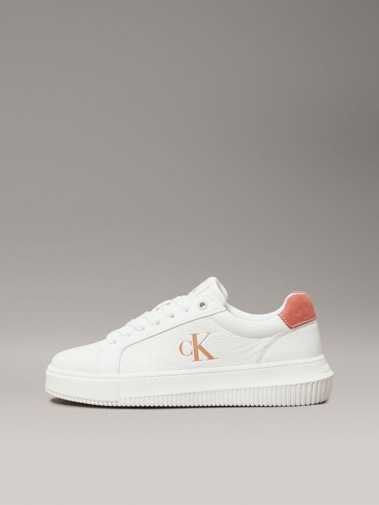 White Leather Trainers  Women