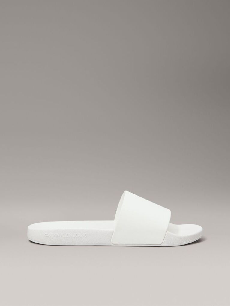 White Logo Sliders  Women