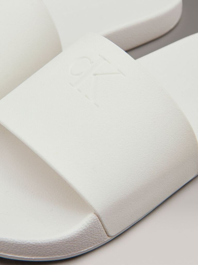 White Logo Sliders  Women