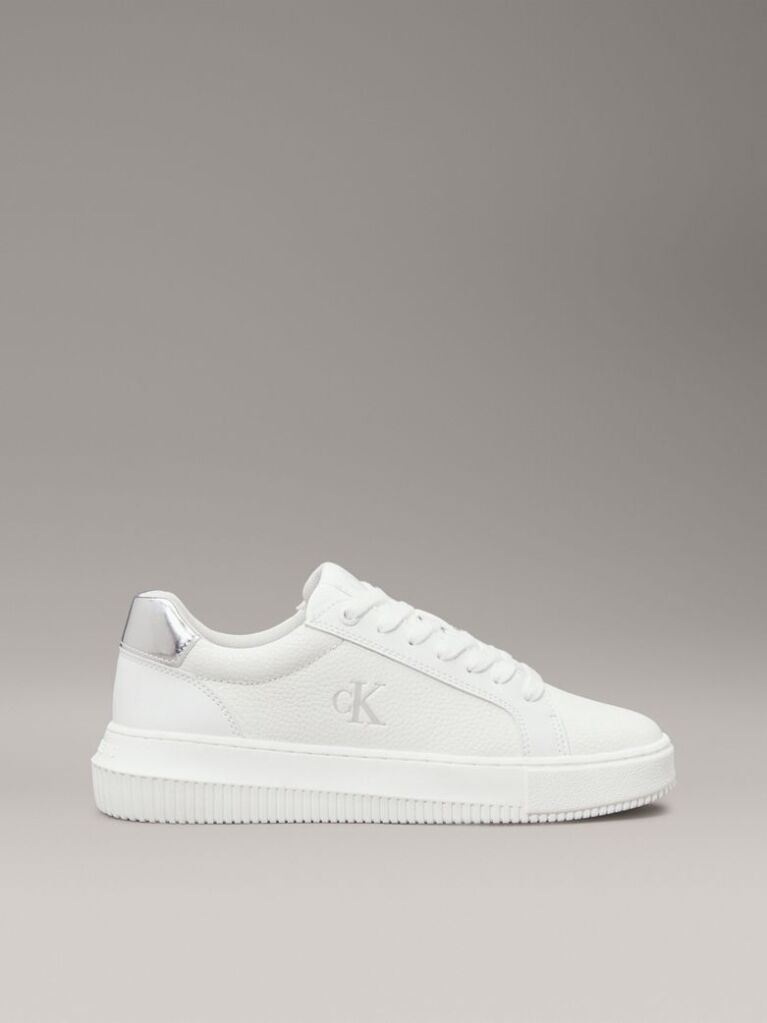 White Leather Trainers  Women