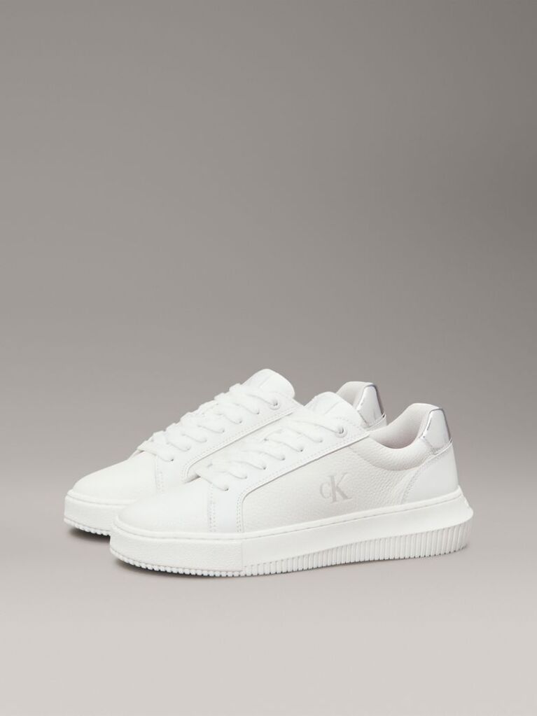 White Leather Trainers  Women